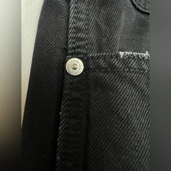 Khaite Preen Denim High Rise Wide Leg Denim Jeans in Black - Size 32 retail $680 - Picture 15 of 16